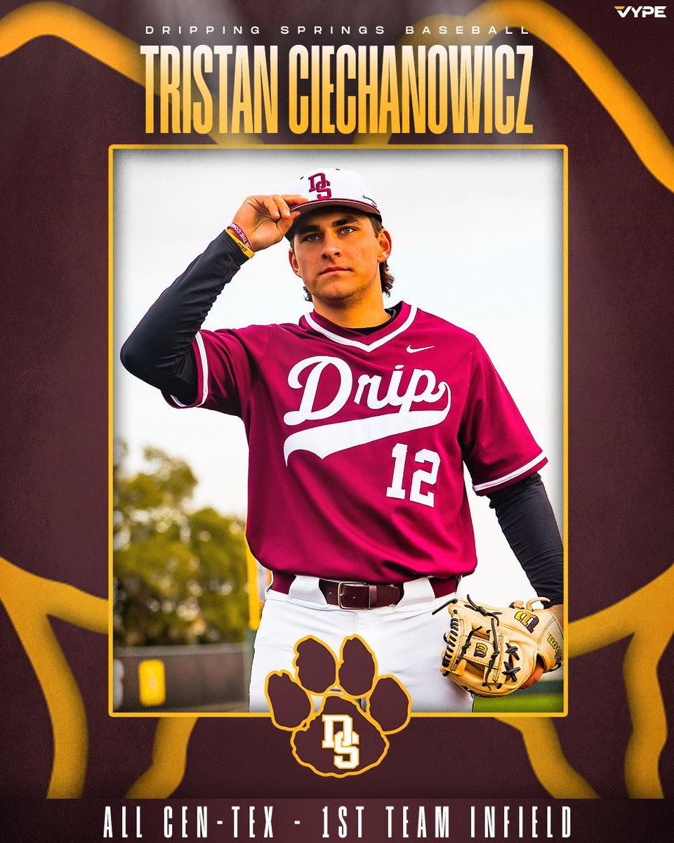 Congrats to <a href="/TristanCZ12/">Tristan.Ciechanowicz</a> on being named 1st Team All Cen Tex!