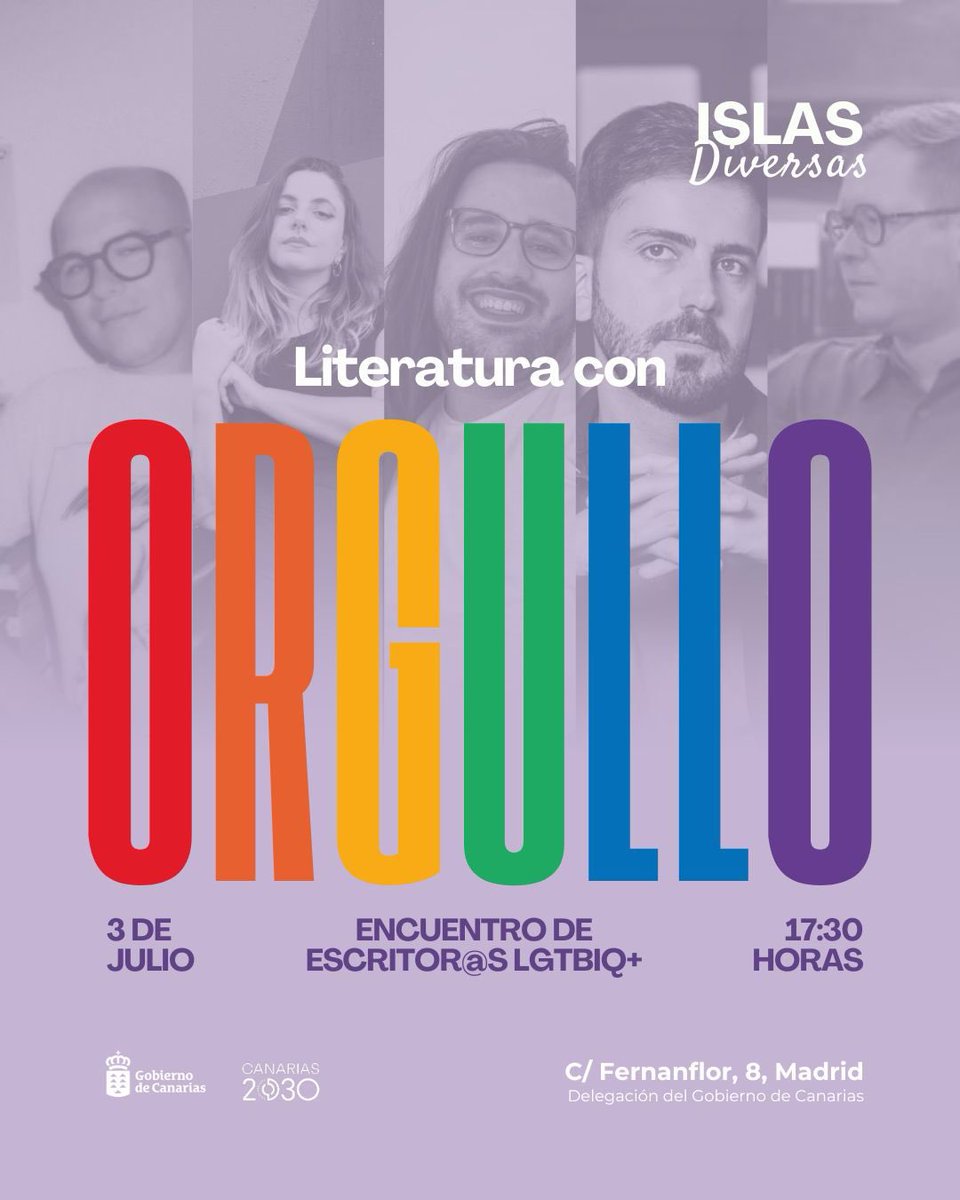 “Islas Diversas: Literatura con Orgullo”, una conversación entre voces que escriben desde la diferencia, el territorio y la identidad.🏳️‍🌈📚