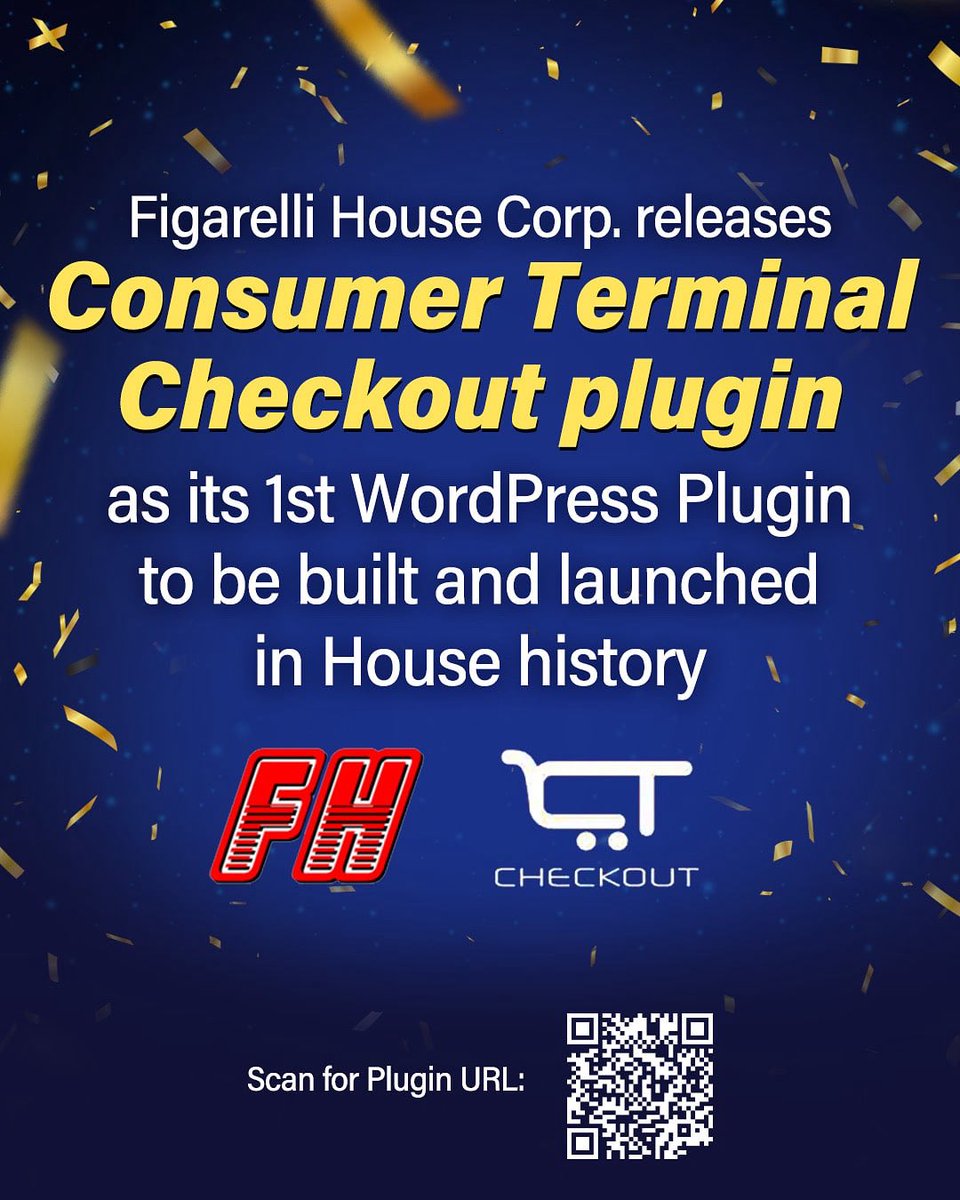 figarellifamily's tweet image. Fig House launches today 🎉 the 1st @WordPress plugin to come out of its tech house with the 𝘊𝘰𝘯𝘴𝘶𝘮𝘦𝘳 𝘛𝘦𝘳𝘮𝘪𝘯𝘢𝘭 𝘊𝘩𝘦𝘤𝘬𝘰𝘶𝘵 plugin 💳🔐

Plugin URL: wordpress.org/plugins/consum…

#wordpress #wordpressdeveloper #wordpressplugins