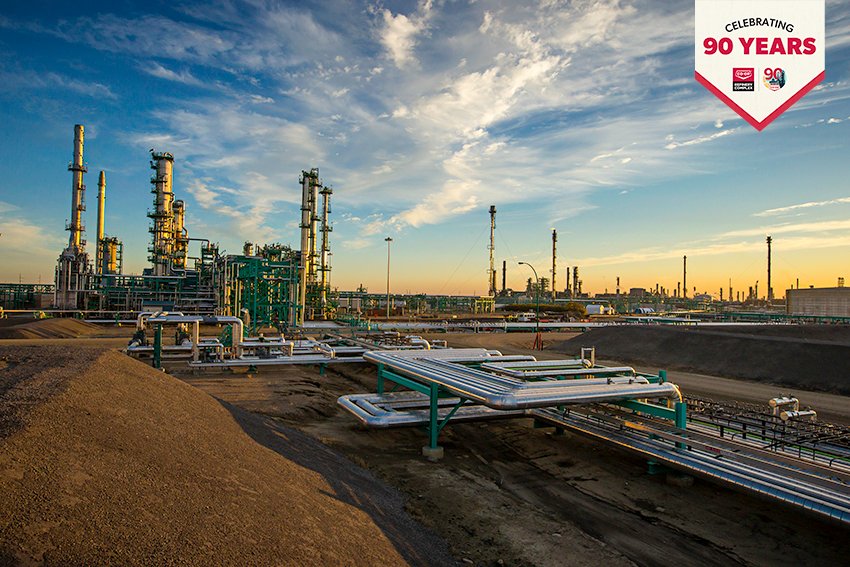 Celebrating 90 years: In October 2012, our Section V expansion project came online. This increased our total processing capability to 130,000 barrels per day with the addition of a third crude unit.