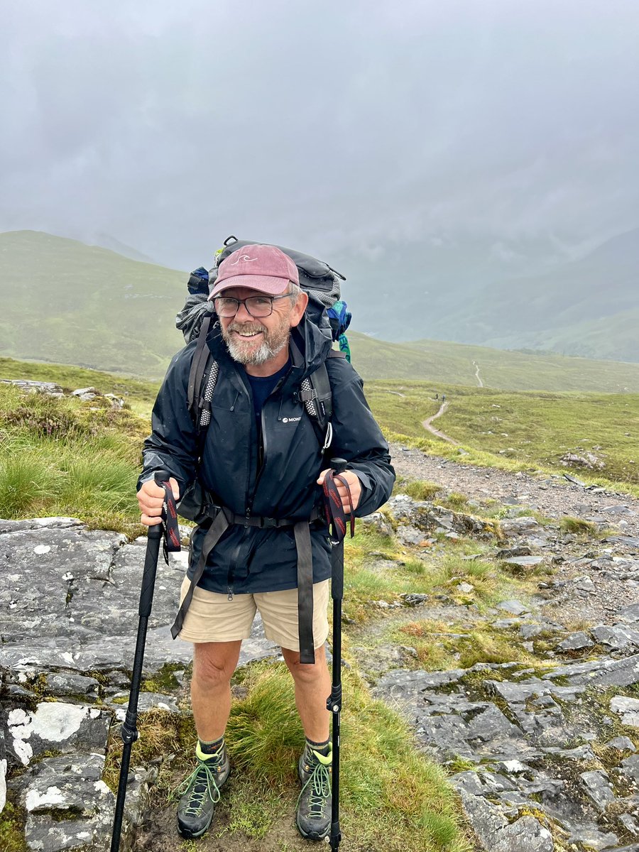 This man walked 21 miles today, across Rannoch Moor to Kinlochleven via Kingshouse. He looks cheerful… 

(Photo credit: a friendly Danish West Highland Way hiker)