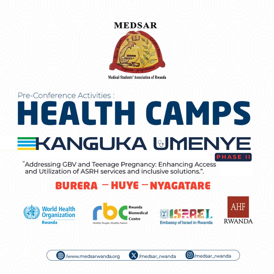 IsraelinRwanda's tweet photo. We are inspired by the energy, dedication and leadership of Rwanda’s young people!

Through the “Kanguka Umenye Phase 2” initiative, @medsar_rwanda made a real difference—bringing vital services like NCD screening, HIV/HBV/HCV testing, GBV counselling, and youth education on reproductive health directly to communities.

We are proud to partner and support such youth-led efforts that strengthen health systems and promote well-being

#KangukaUmenye2