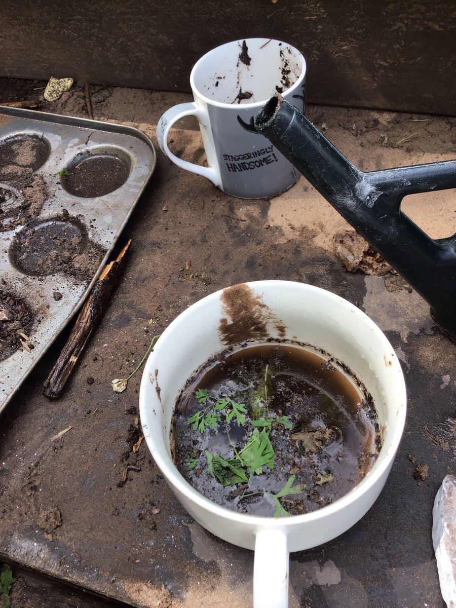 Nursery are making cups of tea and coffee today 😋