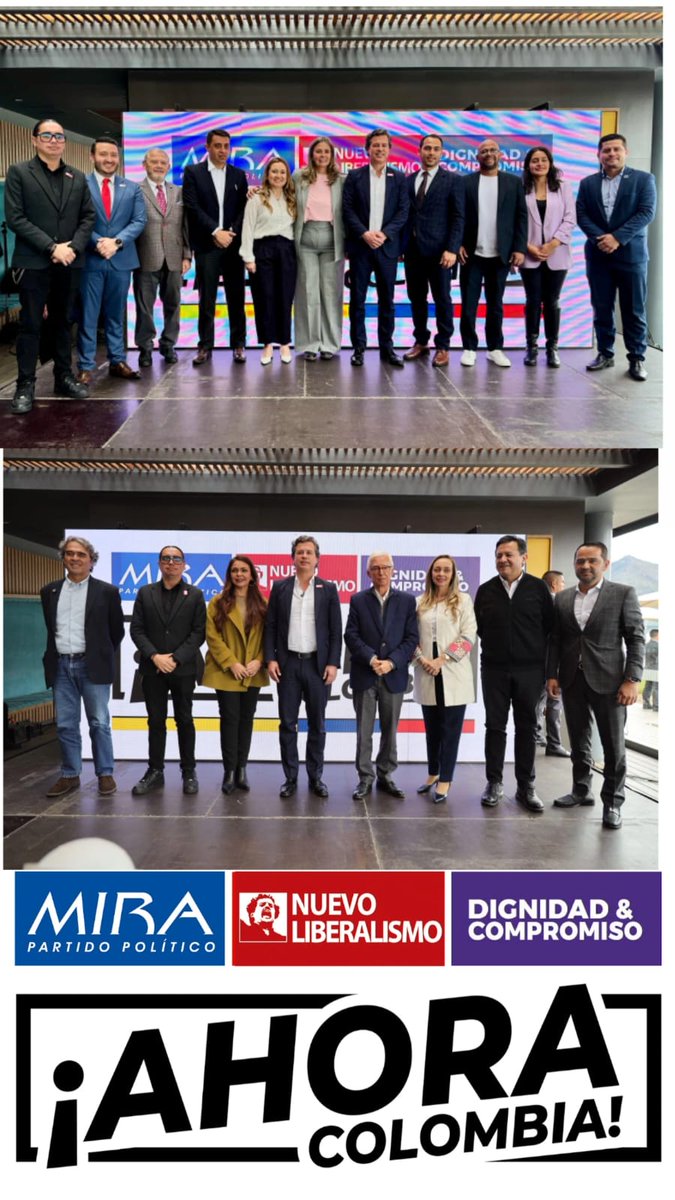 Construyendo sobre las diferencias.
No es un discurso, son acciones.
<a href="/dignidadycomp/">Dignidad & Compromiso</a> <a href="/PartidoMIRA/">Partido MIRA</a> <a href="/NvLiberalismo/">Nuevo Liberalismo</a> 
#AhoraColombia