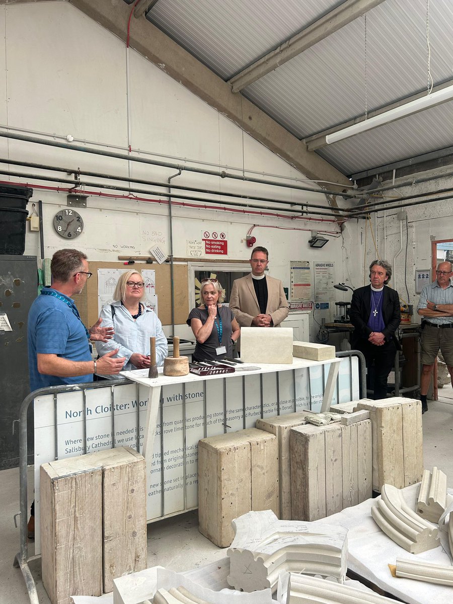 fionatwycross's tweet image. Last week I had the privilege of visiting @SalisburyCath to see their workshops leading conservation efforts. They have incredibly talented specialists in stained glass and stone masonry - vital skills for preserving our heritage.