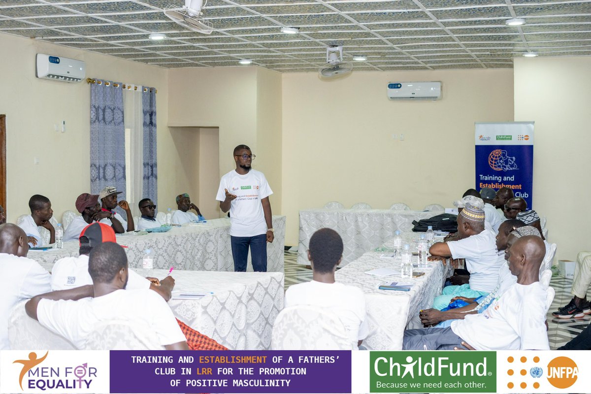 Men For Equality (@men4equality1) on Twitter photo New region, same mission āļø
With support from <a href="/UNFPATheGambia/">UNFPA The Gambia</a> through <a href="/ChildFundGambia/">ChildFund The Gambia</a> , we are in #LRR for the training and establishment of a Fathersā Club for the promotion of positive masculinity.
#menforequality #positivemasculinity New region, same mission āļø
With support from <a href="/UNFPATheGambia/">UNFPA The Gambia</a> through <a href="/ChildFundGambia/">ChildFund The Gambia</a> , we are in #LRR for the training and establishment of a Fathersā Club for the promotion of positive masculinity.
#menforequality #positivemasculinity