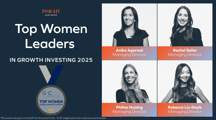 Please join us in congratulating Insight Partners Managing Directors Anika Agarwal, Rachel Geller, Philine Huizing, and Rebecca Liu-Doyle on being named to <a href="/GrowthCapCo/">GrowthCap</a>'s list of the Top Women Leaders in Growth Investing of 2025!

Learn more here: insightpartners.com/ideas/award-gr…