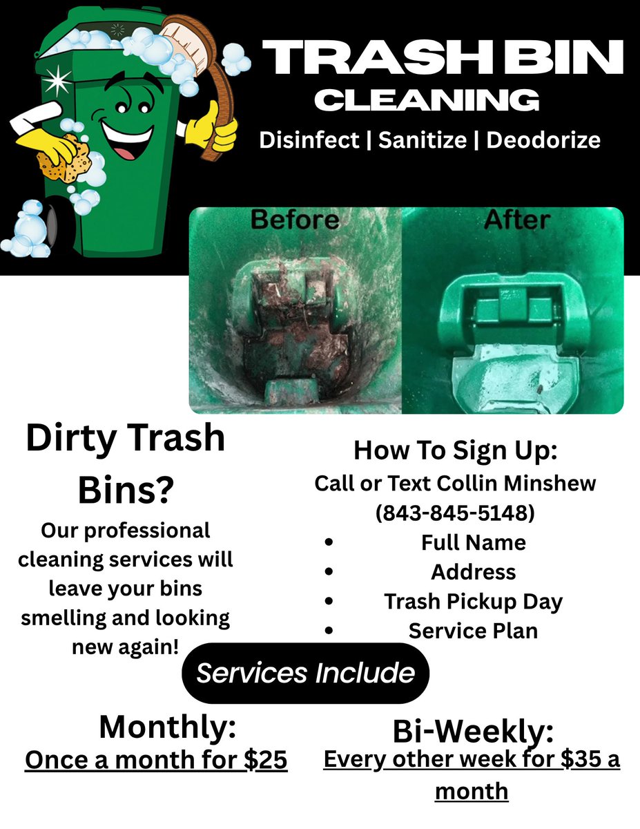 Post1Baseball's tweet photo. Former Post 1 shortstop Collin Minshew has started a new business here in the Pee Dee.   Give him a call for any cleaning needs.  @CollinMinshew https://t.co/dqtsKvurZ3