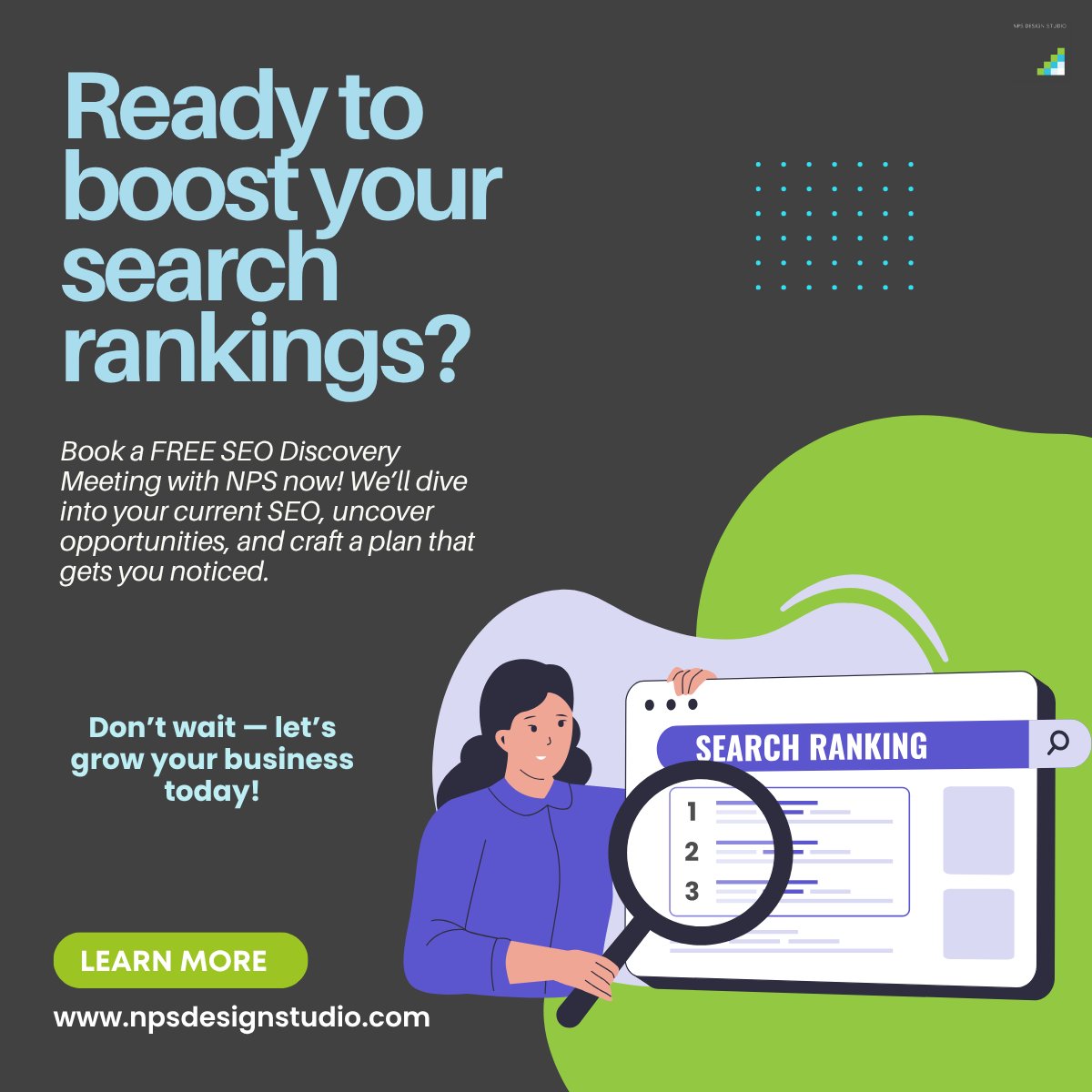 NakedPixelStdio's tweet image. Get found online! Book a FREE SEO Discovery Meeting with NPS. We'll review your strategy, identify opportunities, and create a custom plan to boost your rankings. #SEO #DigitalMarketing #NPSDesignStudio
npsdesignstudio.com/book-online