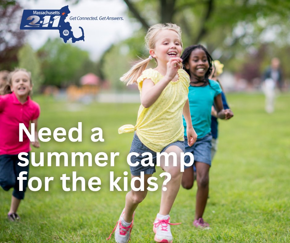 Mass_211's tweet image. Need help finding a camp for the kids? We can help.
Dial 211 from any phone in Massachusetts, anytime 24/7, or visit mass211.org to search for resources by zipcode. 🔍