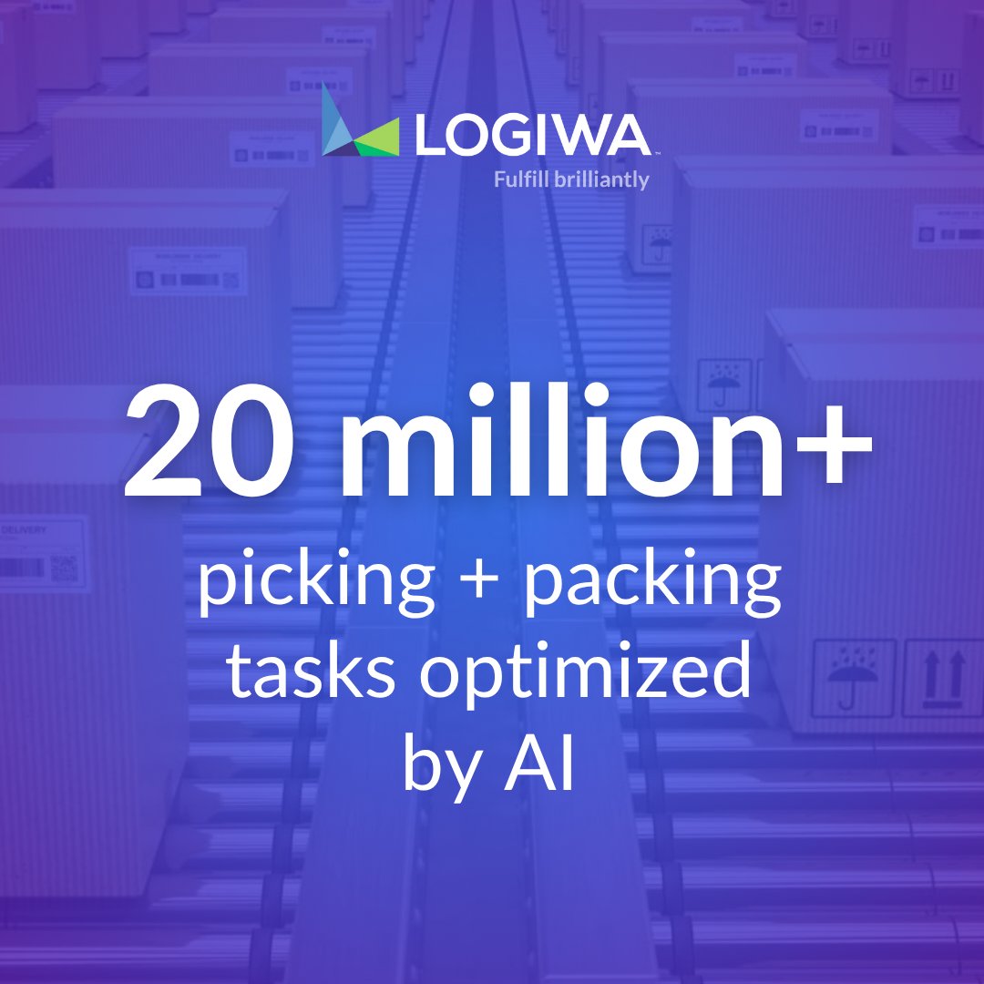 20 million AI-powered fulfillment tasks... and counting.

Logiwa is operating at a massive scale, optimizing warehouse efficiency and accuracy for our entire network of partners.

The future of fulfillment is intelligent and connected.
See it in action: bit.ly/4690bBJ