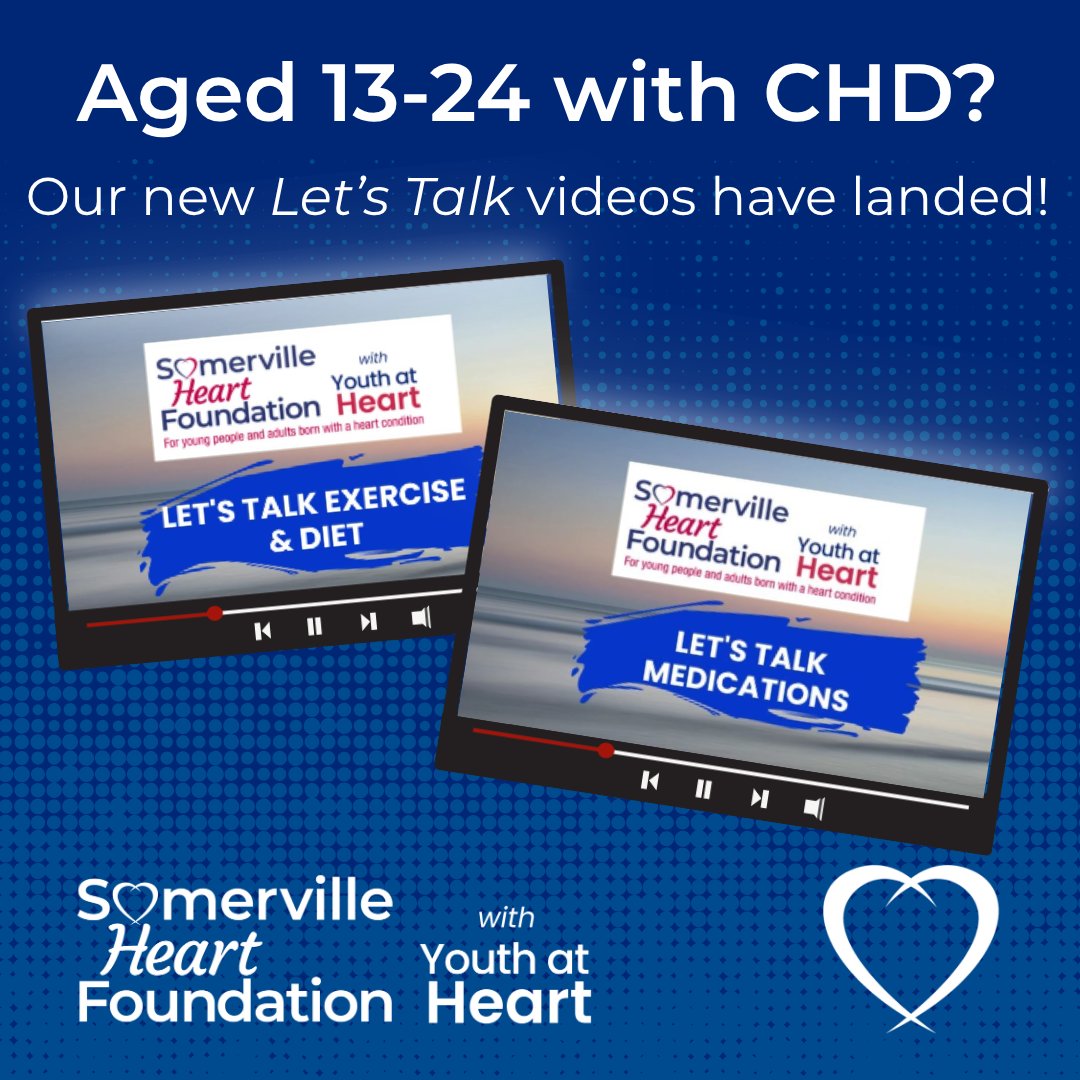 Are you aged 13-24 with congenital heart disease? Our youth worker, Xander, has put together 4 amazing webinars  about issues facing young people with a heart condition.

Log in to our Youth Services page for details sfhearts.org.uk/support-servic…