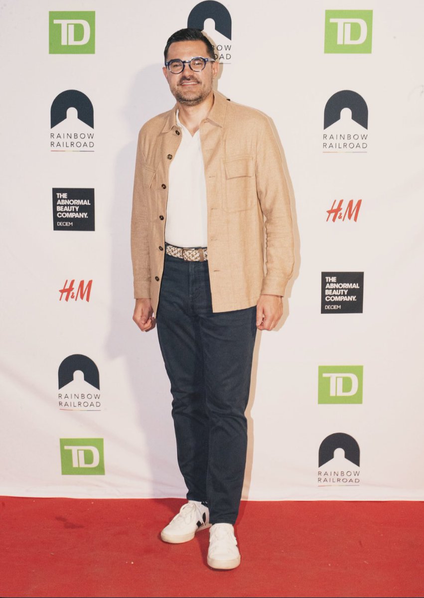 andrewaperez's tweet photo. Attending @RainbowRailroad’s annual #FreedomParty @ROMtoronto in Toronto earlier this month for #PrideMonth 🏳️‍🌈🏳️‍⚧️

#cdnpoli #onpoli #topoli https://t.co/eSIqN9iOPx