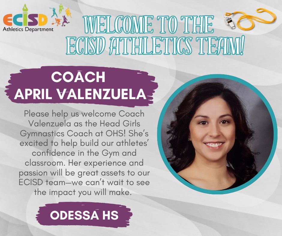EctorCountyISDAthletics (@ecisdathletics) on Twitter photo Welcome Wednesday🎉Please help us give a warm
<a href="/EctorCountyISD/">Ector County ISD</a> welcome to some of our newest team members! We're excited to have these Coaches aboard and look forward to the impact they'll make with our student-athletes! #WinEverywhere
<a href="/KeeleySBoyer/">Keeley Boyer</a> <a href="/BigRedBronchos/">Odessa High School</a> <a href="/Permian_GoMOJO/">Permian High School</a> Welcome Wednesday🎉Please help us give a warm
<a href="/EctorCountyISD/">Ector County ISD</a> welcome to some of our newest team members! We're excited to have these Coaches aboard and look forward to the impact they'll make with our student-athletes! #WinEverywhere
<a href="/KeeleySBoyer/">Keeley Boyer</a> <a href="/BigRedBronchos/">Odessa High School</a> <a href="/Permian_GoMOJO/">Permian High School</a>