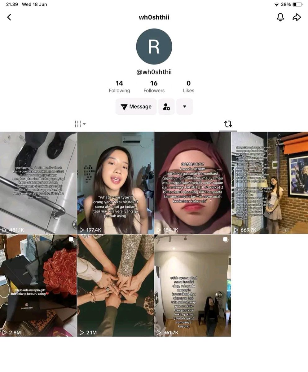 Beware bocil suka cancel2 orderan seenaknya, alesan gapunya tiktok gapunya wa dll banyak drama

Proof tf cukup khas, line dia yg kiri skrg rename flamingo

Tiktoknya dia delete account. Di WA gamau ngaku punya tiktok/line 🤣🤣🤣