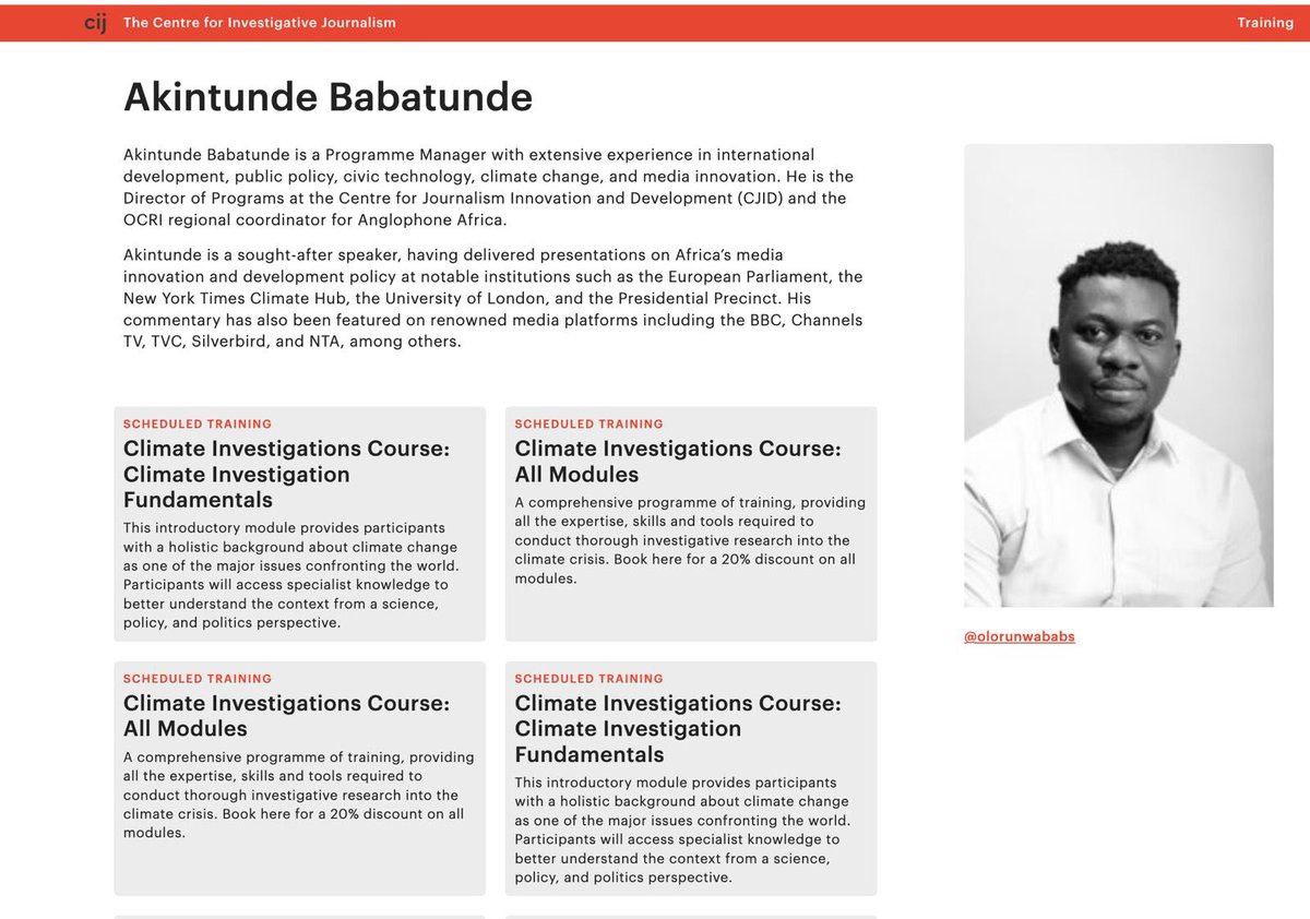 olorunwababs's tweet photo. Back in London for my 3rd year at the Centre for Investigative Journalism’s Summer Conference — leading conversations on climate investigations and accountability journalism.

Over the past 3 years, our work with CIJ’s Open Climate Reporting Initiative (OCRI) and CJID has supported over 140 journalists in West Africa with training, grants, and newsroom development, including helping establish dedicated climate desks in Nigeria and Ghana.

The work continues. The climate story is too urgent not to investigate.