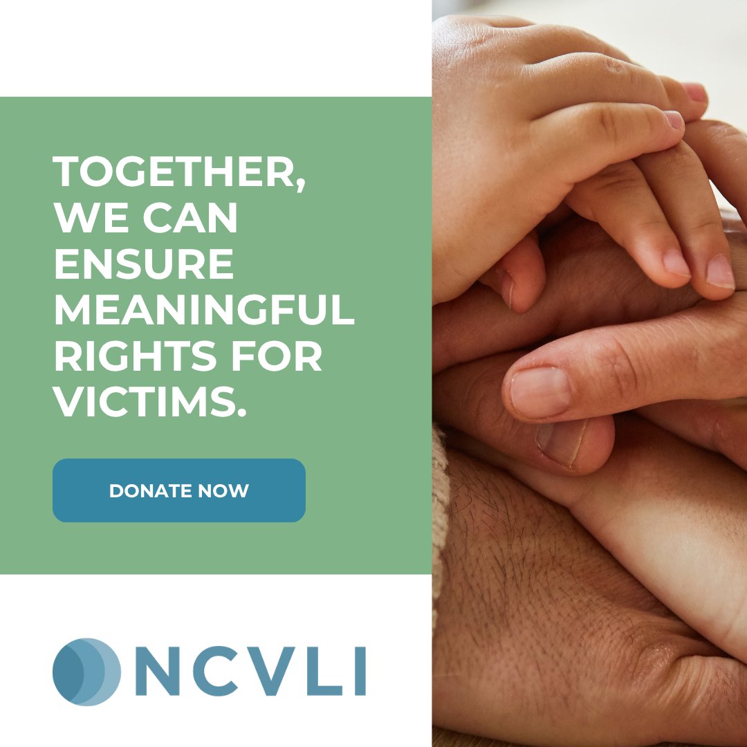 NCVLI's tweet image. Every survivor deserves a voice and the legal support to be heard. At NCVLI, we fight to advance victims’ rights nationwide. Your support helps provide legal advocacy, training and tools that empower survivors and those who stand with them
🔗 Donate today: ncvli.org/donate