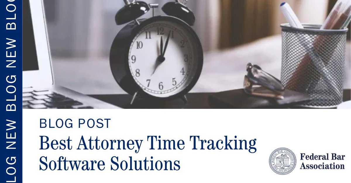 You may have gotten into law to fill your days with fulfilling and intriguing work. What you might not have considered is how much time you’d spend on billable hour tracking and invoicing.
Check out the newest FBA blog post:  fedbar.org/blog/best-atto…