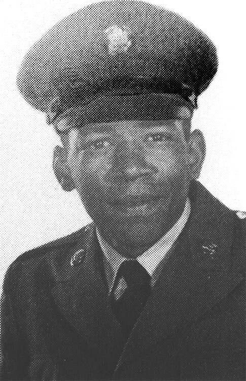 A young Jimi Hendrix in uniform, serving in the U.S. Army.