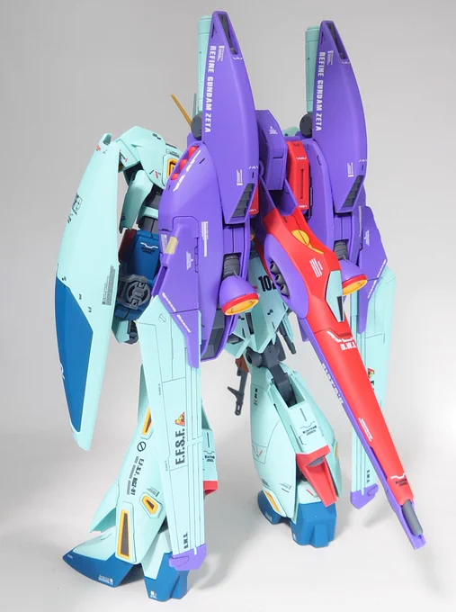 MG リ・ガズィカスタム 改造してシールド装備を可能にしました! でもまだ後ろ姿がモヤモヤする……