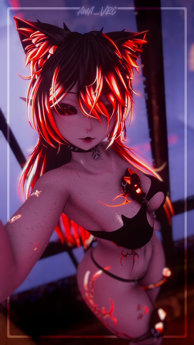 AWA_VRC's tweet image. No lewd succubus here... just a lewd me~