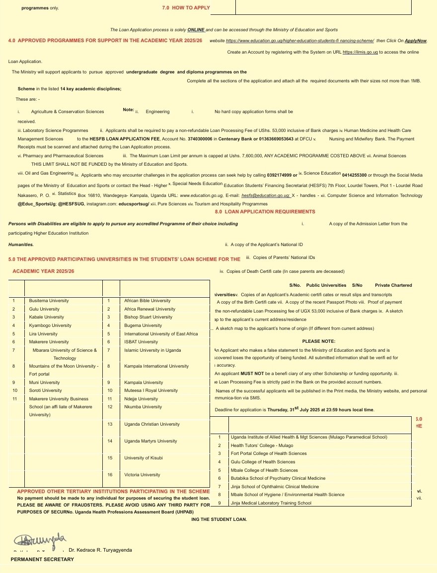 Higher Education Students' Financing Secretariat tweet media