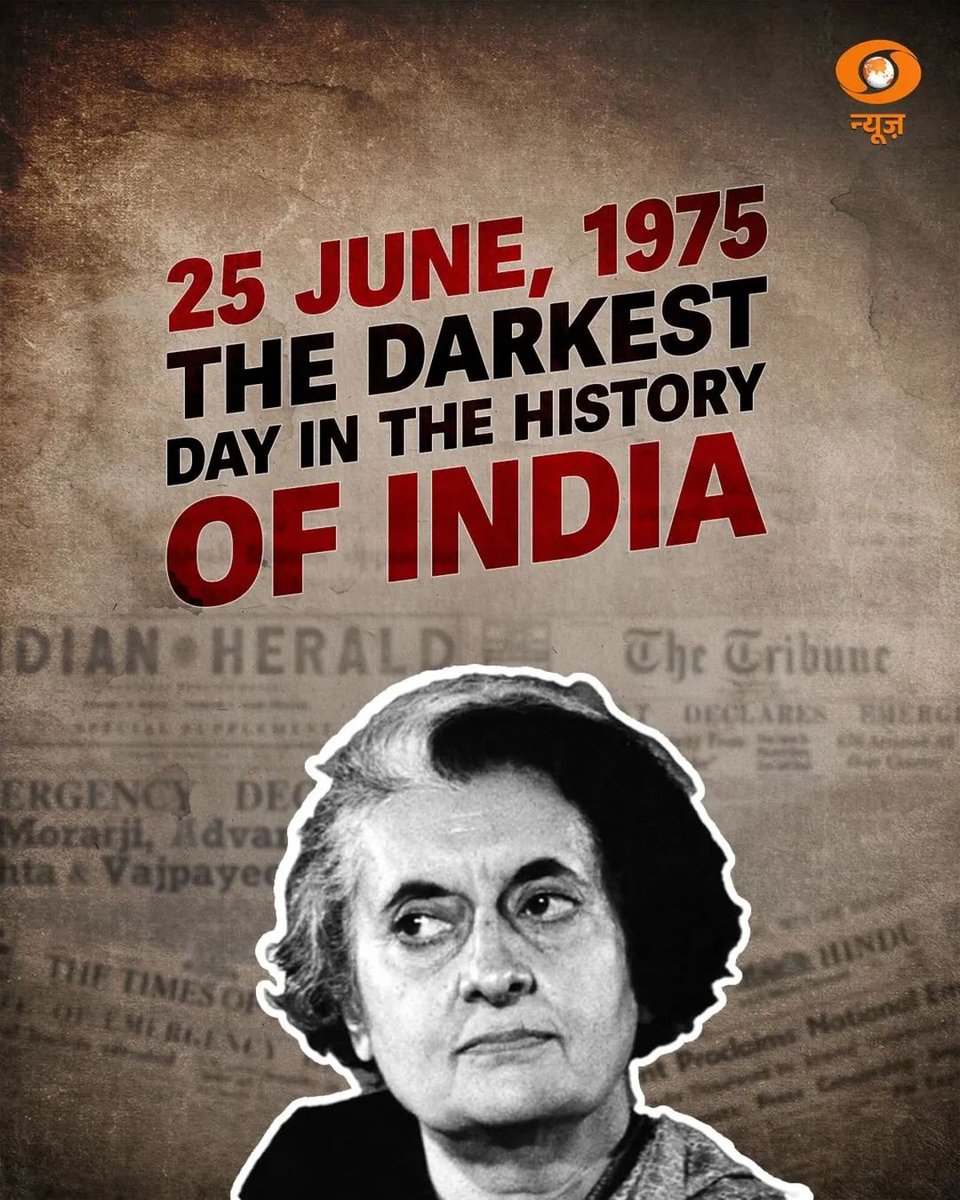 From Forced sterilizations to mass arrests, Tortures of innocents to turning entire country in to a prison, marked the Emergency (1975-77). It was a tough time for India. Let’s learn from history. #Emergency1975 #ತುರ್ತುಪರಿಸ್ಥಿತಿ50