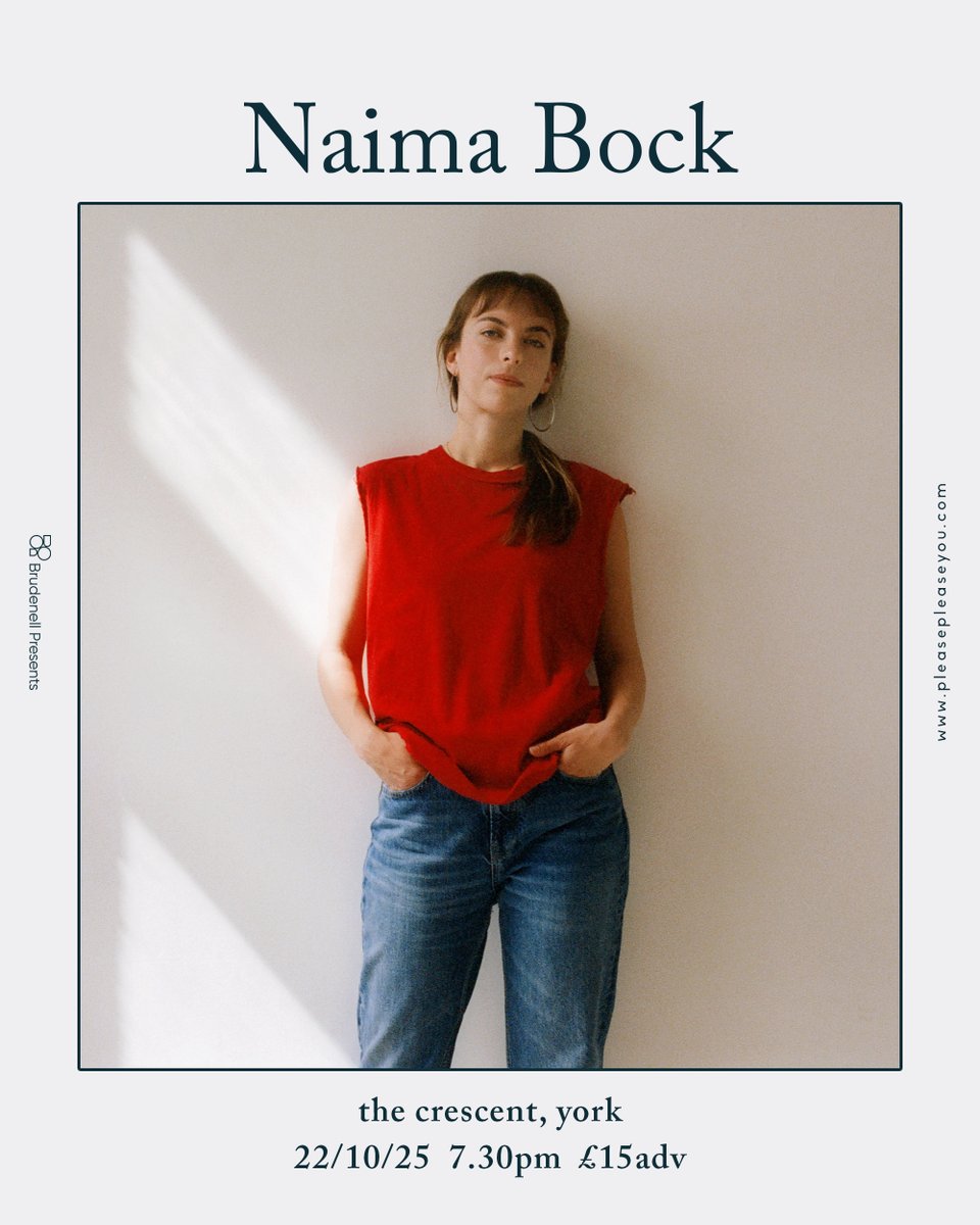 Brudenell Presents (@brudpresents) on Twitter photo Last year's album from <a href="/naimabock/">Naima Bock</a> , 'Below a Massive Dark Land' was up there for us & we're thrilled to be bringing her to <a href="/TheCrescentYork/">TheCrescentYork</a> on 22nd October! ✨
Stick it her latest single 'Rolling' whilst grabbing your tickets, you won't regret it! 🌙
➡️ tinyurl.com/NaimaBock-York Last year's album from <a href="/naimabock/">Naima Bock</a> , 'Below a Massive Dark Land' was up there for us & we're thrilled to be bringing her to <a href="/TheCrescentYork/">TheCrescentYork</a> on 22nd October! ✨
Stick it her latest single 'Rolling' whilst grabbing your tickets, you won't regret it! 🌙
➡️ tinyurl.com/NaimaBock-York