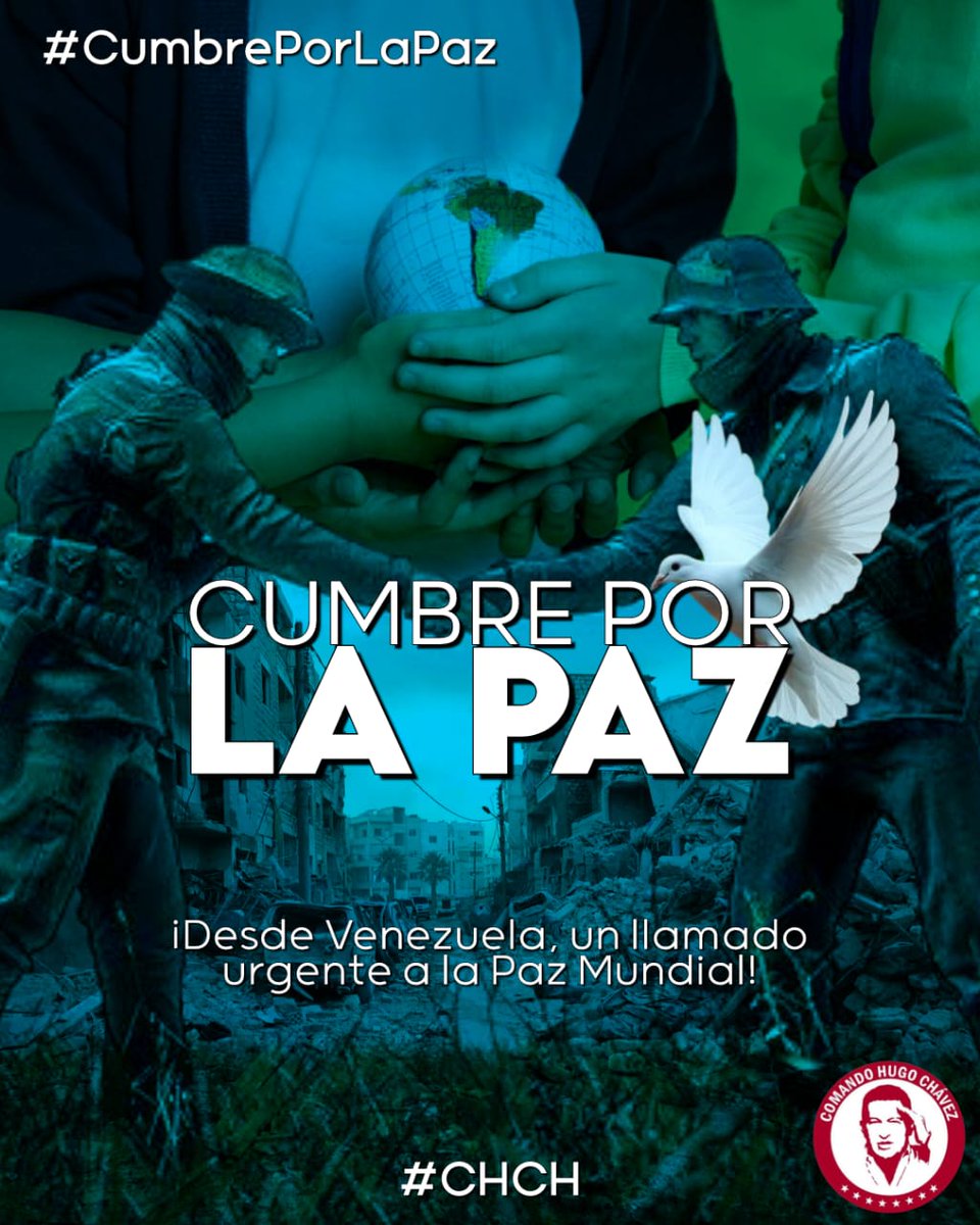 Arsenal de Contenidos (@nerbyshernandez) on Twitter photo Diplomacia activa contra la opresión! 💪 Nicolás Maduro llama a reunión de líderes desde el símbolo de Carabobo 🇻🇪 para frenar guerras de dominación y apoyar a pueblos agredidos. ¡Construyamos juntos el camino de la concordia!
#CumbrePorLaPaz
#CHCh
<a href="/4F_Mamba/">Mamba Negra</a> <a href="/HugoChavezCmdo/">Comando Hugo Chávez</a> Diplomacia activa contra la opresión! 💪 Nicolás Maduro llama a reunión de líderes desde el símbolo de Carabobo 🇻🇪 para frenar guerras de dominación y apoyar a pueblos agredidos. ¡Construyamos juntos el camino de la concordia!
#CumbrePorLaPaz
#CHCh
<a href="/4F_Mamba/">Mamba Negra</a> <a href="/HugoChavezCmdo/">Comando Hugo Chávez</a>