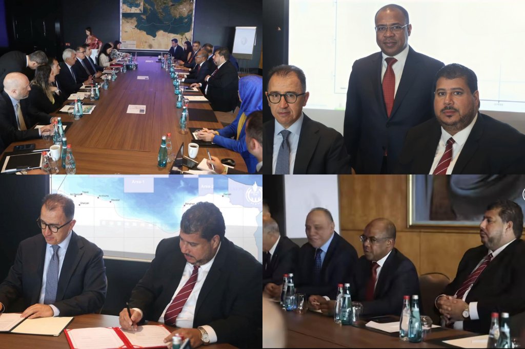 جرت صباح اليوم في مدينة إسطنبول مراسم توقيع مذكرة تفاهم بين المؤسسة الوطنية للنفط والشركة التركية للبترول (TPAO)، بحضور معالي وزير النفط والغاز د. خليفة رجب عبد الصادق.
#وزارة_النفط_والغاز #ليبيا #المؤسسة_الوطنية_للنفط #الاستكشاف_البحري #الطاقة #مكتب_الإعلام_والتواصل