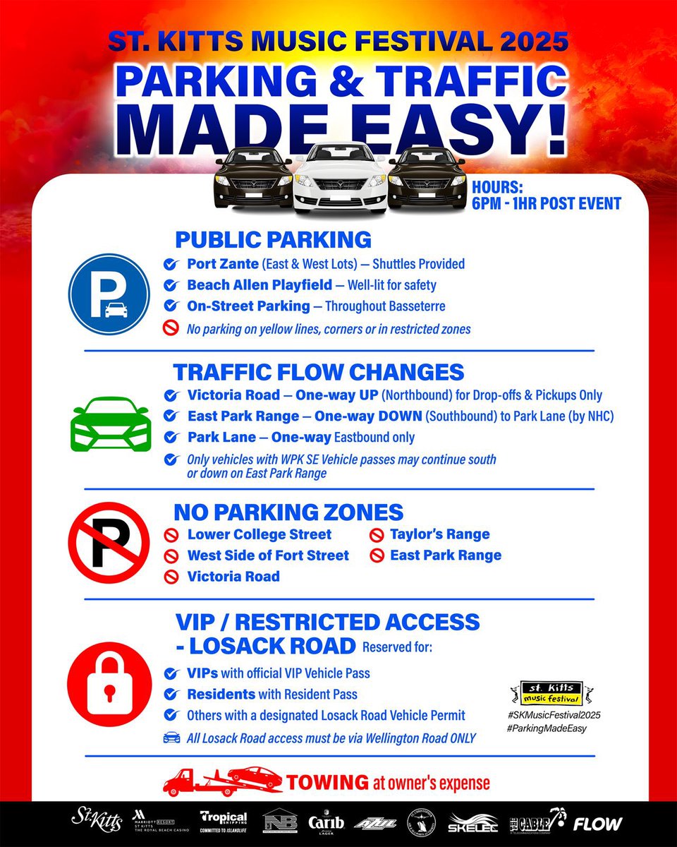 🚗✨ YOUR FESTIVAL PARKING GUIDE✨🚗

📍 Pro tip: Pull up early &amp; get a prime spot. 

Here’s what you need to know before you roll out! 👇🏾