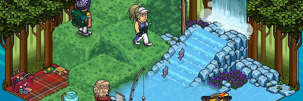Disponível: Pack Dia de Pesca

Tempo e paciência são a chave para esta atividade. Recarregue as baterias com um relaxante dia de pesca e garanta a janta do acampamento!
#Habbo 

Saiba mais detalhes em: baccons.com/noticias/440/d…