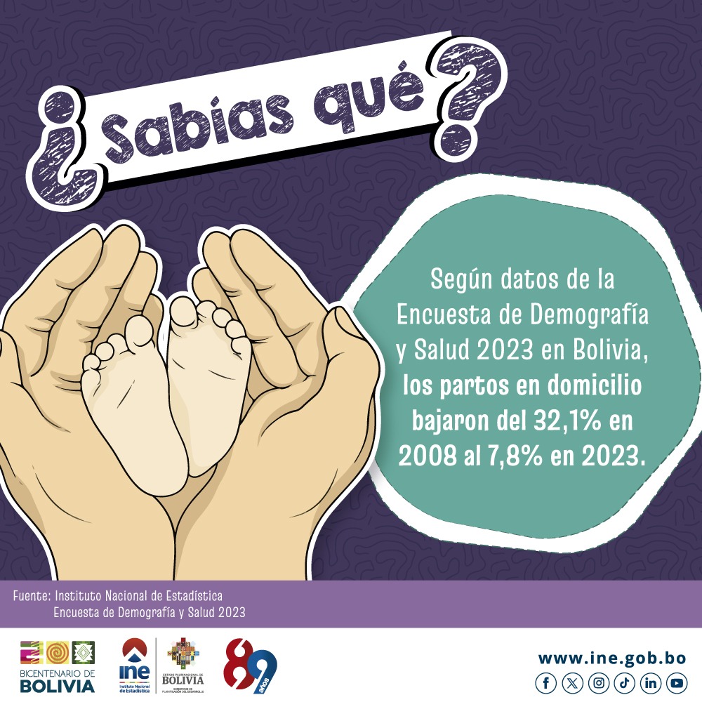 PARTOS EN DOMICILIO.
#INEBolivia
#EDSA2023