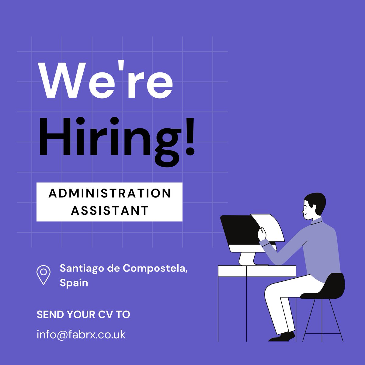 FABRX (@fabrx_3dp) on Twitter photo We are hiring a new administration assistant!
Send your CV to info@fabrx.co.uk to apply now.
More information about the role here: linkedin.com/hiring/jobs/42… We are hiring a new administration assistant!
Send your CV to info@fabrx.co.uk to apply now.
More information about the role here: linkedin.com/hiring/jobs/42…