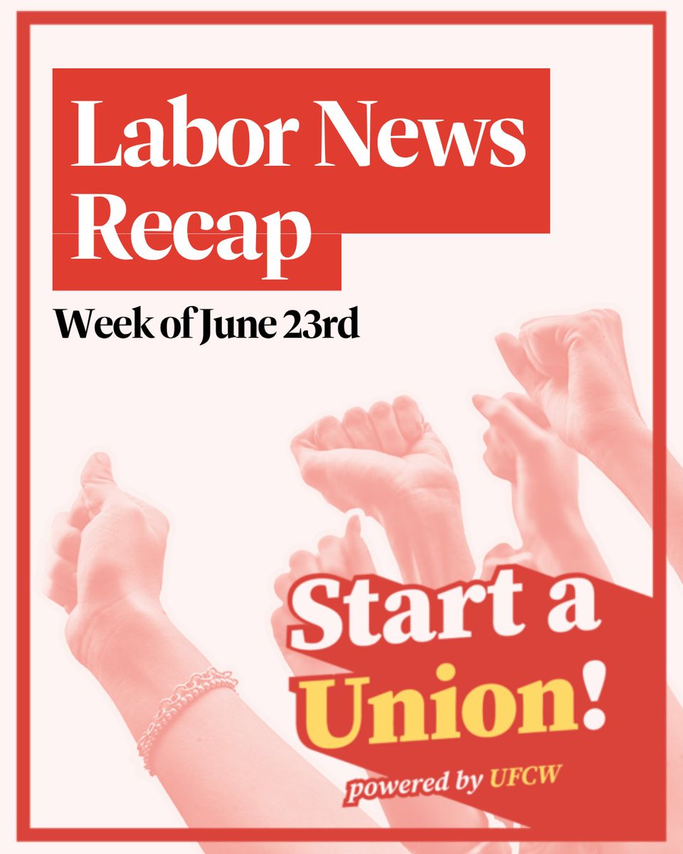 StartAUnionUFCW's tweet image. On this week’s round-up, we take a look at even more upcoming &amp;amp; potential work stoppages that raise the question: are we about to see another #hotlaborsummer?!🔥🔥🔥