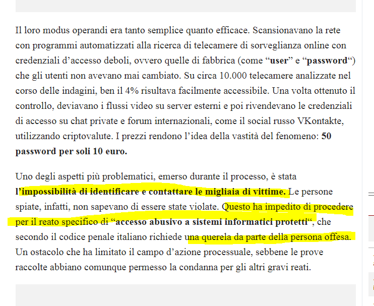 lucrezia_ilaria's tweet image. Se un installatore ti hackera la #telecamera di casa e si rivende la tua #pricacy , la fa franca perché nel magico mondo della politica italiana deficiente,se non sai di essere spiato,non puoi far #querela ,occhio non vede,reato non esiste. #Cartabia #Nordio #hastatoilmagistrato