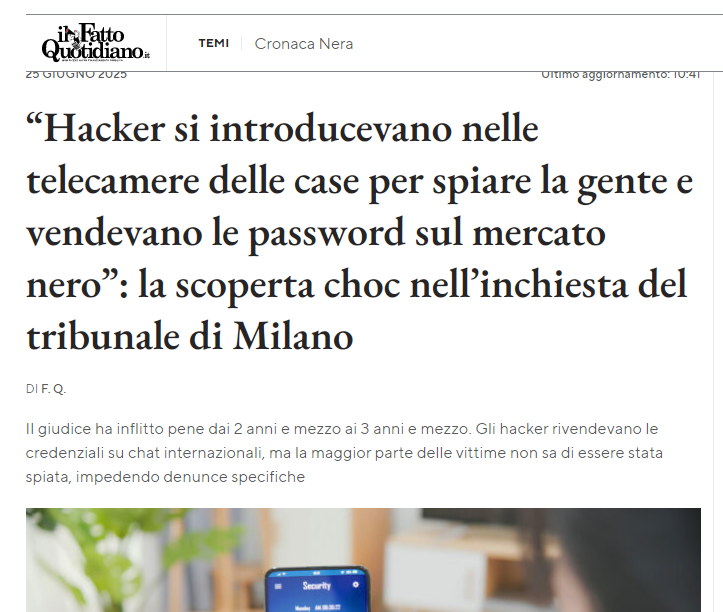 lucrezia_ilaria's tweet image. Se un installatore ti hackera la #telecamera di casa e si rivende la tua #pricacy , la fa franca perché nel magico mondo della politica italiana deficiente,se non sai di essere spiato,non puoi far #querela ,occhio non vede,reato non esiste. #Cartabia #Nordio #hastatoilmagistrato