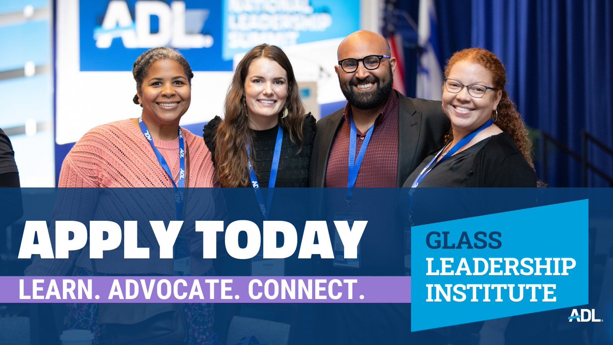 ADL_NYNJ's tweet image. The NY/NJ Glass Leadership Institute (#GLI) application for individuals in their 20s to 40s is now available online! Apply today to gain first-hand exposure to @ADL’s activities and work #FightingHateForGood. adl.org/take-action/gl…