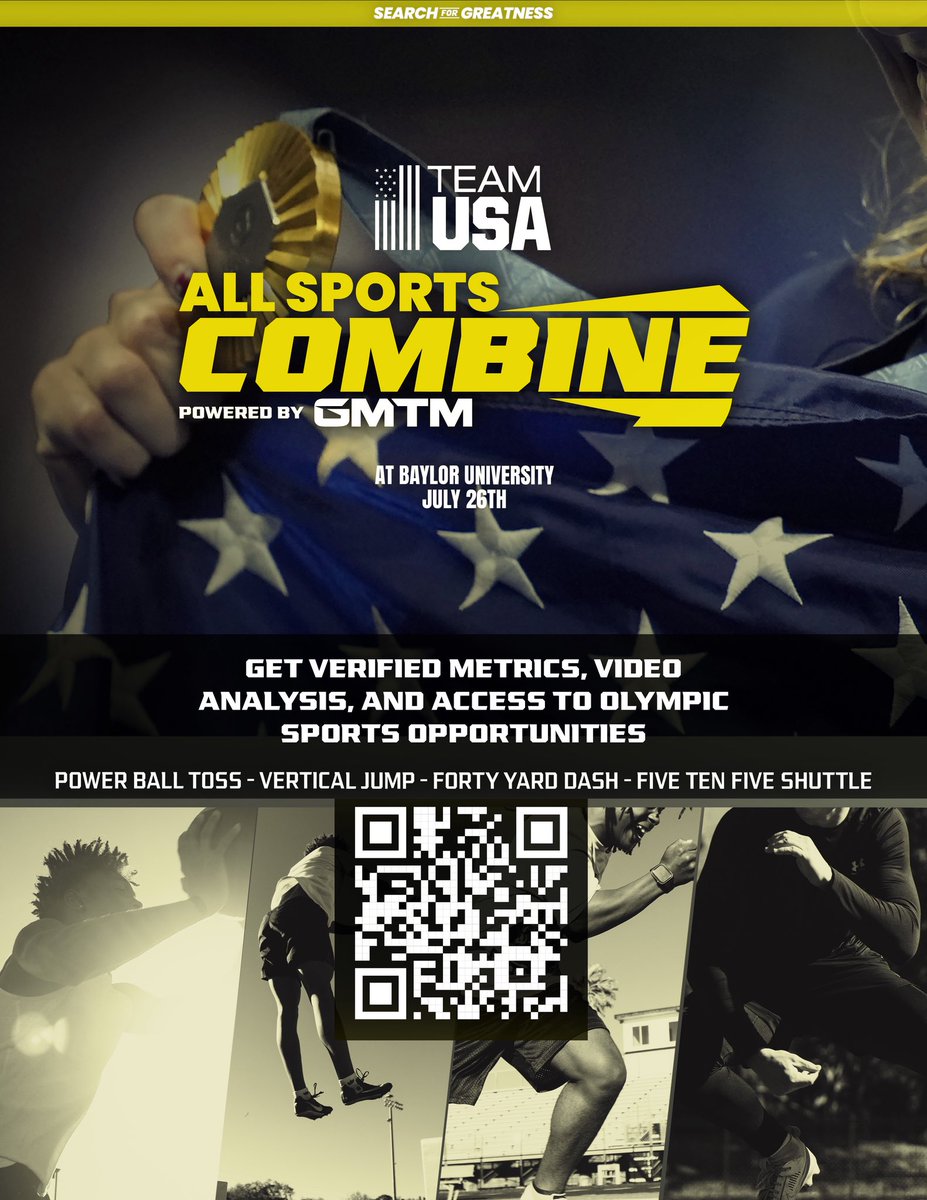 Attention current and former Baylor Student-Athletes - interested in competing for Team USA after your collegiate career is over?  Check out the combine we’re hosting on Saturday, July 26th.

gmtm.com/registrations/…
