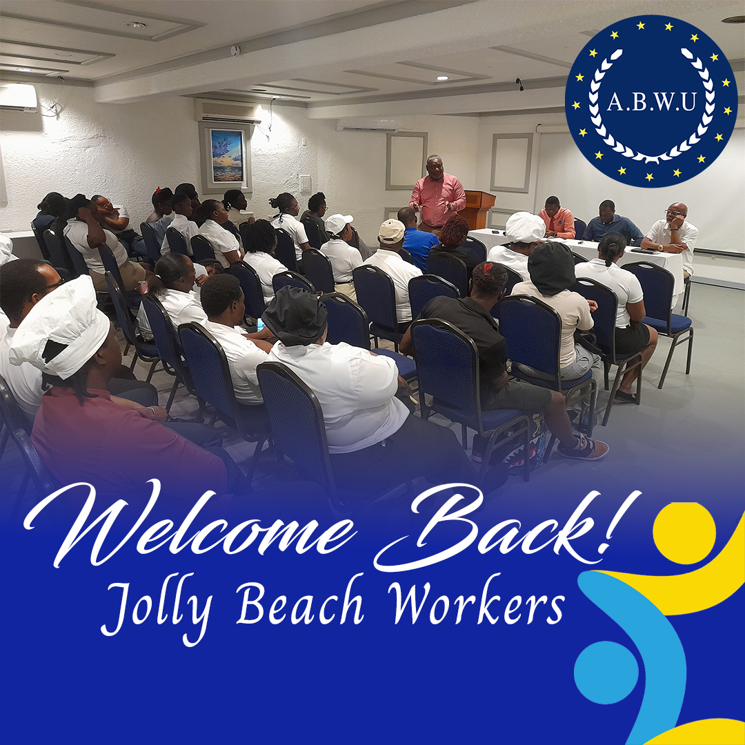 abwu268's tweet image. ABWU Returns to Jolly Beach, Workers Ready to Negotiate. READ MORE>>> abwunion.com/press-releases…