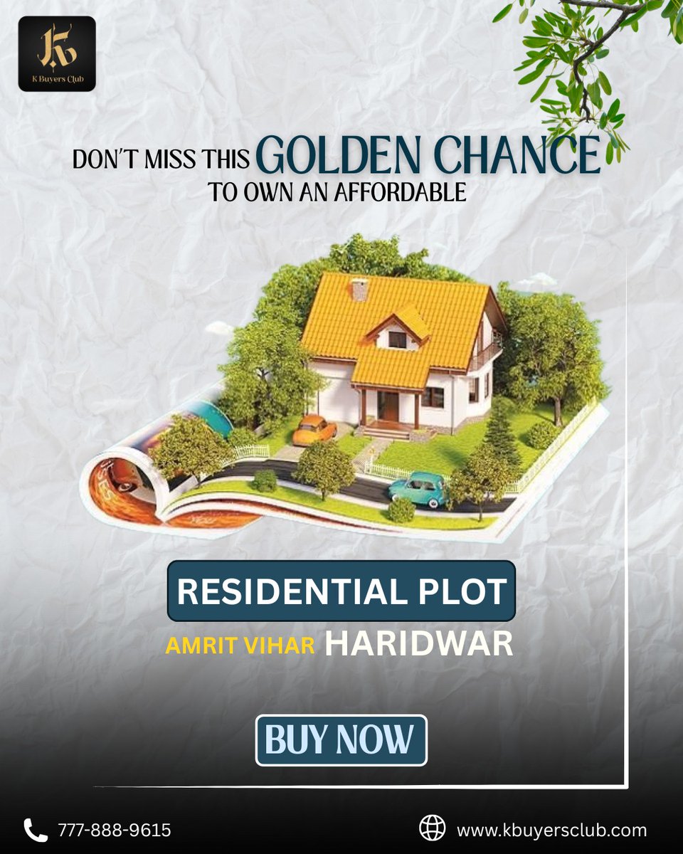 kbuyersclub's tweet image. Your dream home isn’t just a dream anymore — it’s a plan you can act on today!

📍Limited plots available – Book now!

#AmritViharHaridwar #ResidentialPlot #HaridwarProperty #RealEstateInvestment #DreamHome #AffordableHousing #PropertyInHaridwar #LandInvestment #KBuyersClub