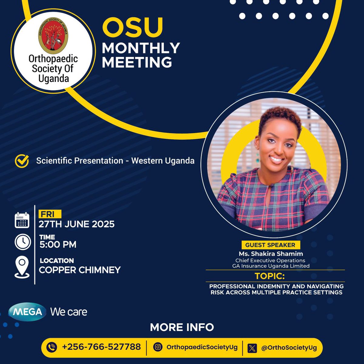 We shall be hosting our June monthly meeting this Friday.

Date: 27th June 2025
Time: 5pm 
Location: Copper Chimney

Be there on time and be ready for an engaging discussion. 
We look forward to seeing you all there!