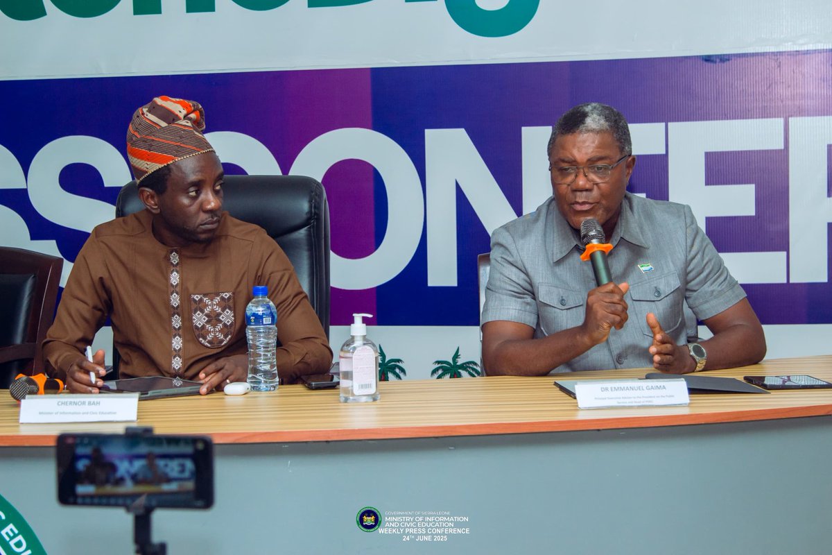 Ministry of Information & Civic Education S/Leone tweet media