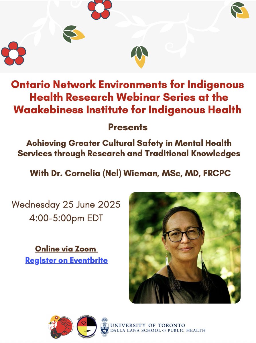 Waakebiness Institute for Indigenous Health (@wbiih_) on Twitter photo TONIGHT - Please register for this lecture from Dr. Cornelia (Nel) Weiman. ๐ฟ
eventbrite.ca/e/dr-cornelia-โฆ TONIGHT - Please register for this lecture from Dr. Cornelia (Nel) Weiman. ๐ฟ
eventbrite.ca/e/dr-cornelia-โฆ