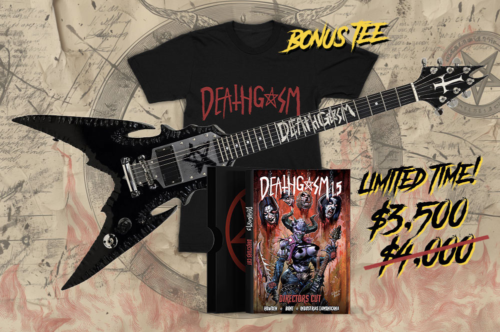 We just dropped the price on the most brutal guitar in Hell and we're closing in on $27K with over 220 backers. Claim a piece of this madness before it’s gone. 📣 shorturl.at/0DaDV