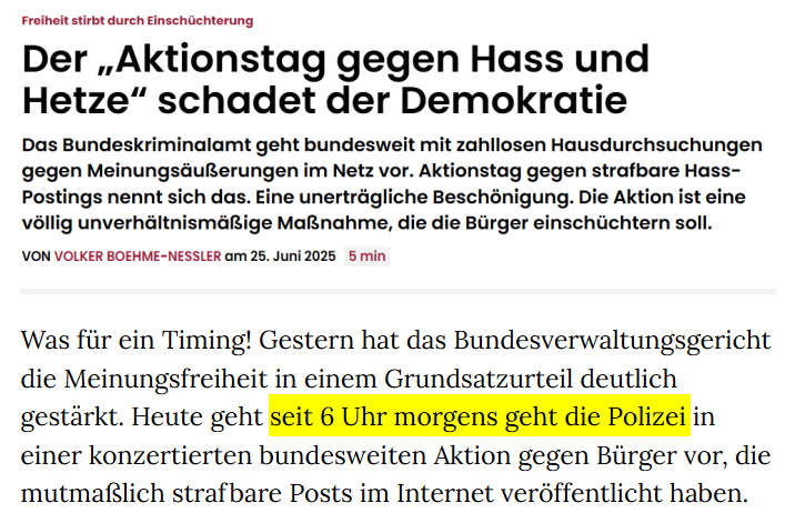"Wenn es morgens um sechs an der Tür klingelt und ich sicher sein kann, daß es der Milchmann ist, dann weiß ich, daß ich in einer Demokratie lebe."
- Winston Churchill

Tja.
cicero.de/innenpolitik/f…