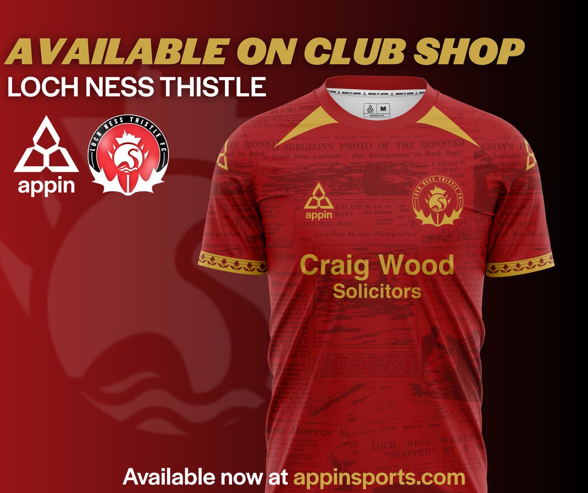 Appin Sports Football (@appin_sports) on Twitter photo Introducing the new and absolutely stunning custom Appin Sports away kit of <a href="/LochnessFC/">loch Ness Thistle FC</a>! 🔥
The pattern on the kit features a nod to the history of Loch Ness, and the search for what may (or may not) lie beneath its surface. 🔍
Get it HERE: clubshop.appinsports.com/loch-ness-this…
#MakeItAppin Introducing the new and absolutely stunning custom Appin Sports away kit of <a href="/LochnessFC/">loch Ness Thistle FC</a>! 🔥
The pattern on the kit features a nod to the history of Loch Ness, and the search for what may (or may not) lie beneath its surface. 🔍
Get it HERE: clubshop.appinsports.com/loch-ness-this…
#MakeItAppin