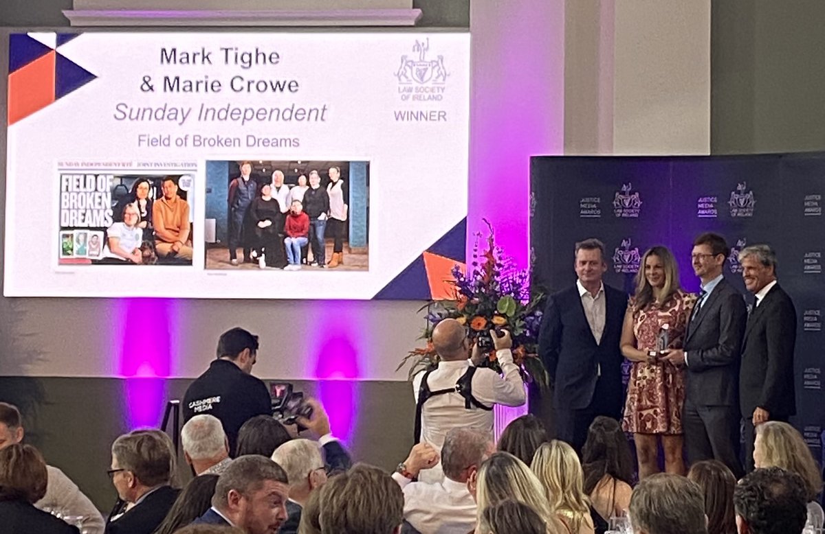Laura Fitzgerald (@laura_fitzer) on Twitter photo Congratulations to <a href="/MarkLTighe/">Mark Tighe</a> and <a href="/mariecrowe/">Marie Crowe</a> for winning a Justice Media Award for their two and half year joint investigation into widespread allegations of inappropriate behaviour made by women against Irish male soccer coaches #JMA25 #rteinvestigates Congratulations to <a href="/MarkLTighe/">Mark Tighe</a> and <a href="/mariecrowe/">Marie Crowe</a> for winning a Justice Media Award for their two and half year joint investigation into widespread allegations of inappropriate behaviour made by women against Irish male soccer coaches #JMA25 #rteinvestigates