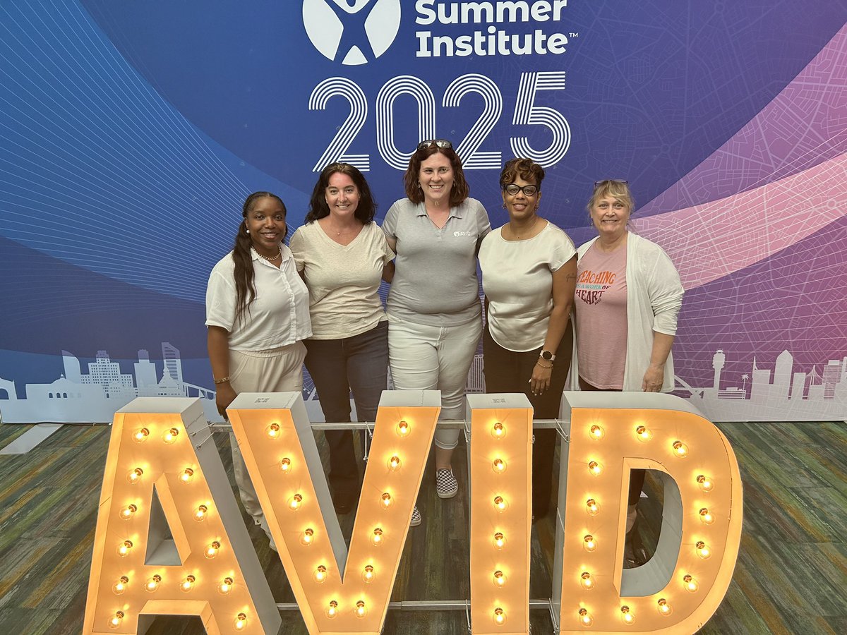 This summer, several of our dedicated staff members attended the AVID Summer Institute, joining educators from across the country committed to closing opportunity gaps and preparing each student for college, careers, and life. 💡✏️

#RaiseTheBar
#AVID