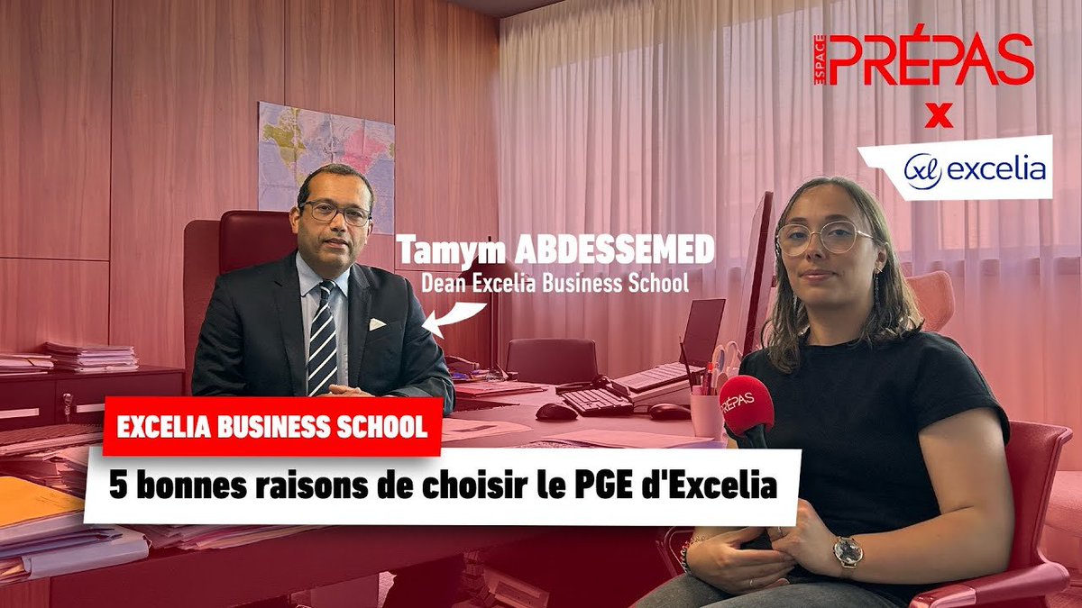 Espace Prépas (@espaceprepas) on Twitter photo Quelles sont les bonnes raisons de choisir le PGE de
<a href="/ExceliaGroup/">Excelia</a> ? <a href="/AbdessemedTA/">Tamym Abdessemed</a>, dean de la business school, nous donne ses réponses.
👉bit.ly/3GiPIsV
<a href="/chrisbracaval/">Christine Bracaval</a> Quelles sont les bonnes raisons de choisir le PGE de
<a href="/ExceliaGroup/">Excelia</a> ? <a href="/AbdessemedTA/">Tamym Abdessemed</a>, dean de la business school, nous donne ses réponses.
👉bit.ly/3GiPIsV
<a href="/chrisbracaval/">Christine Bracaval</a>